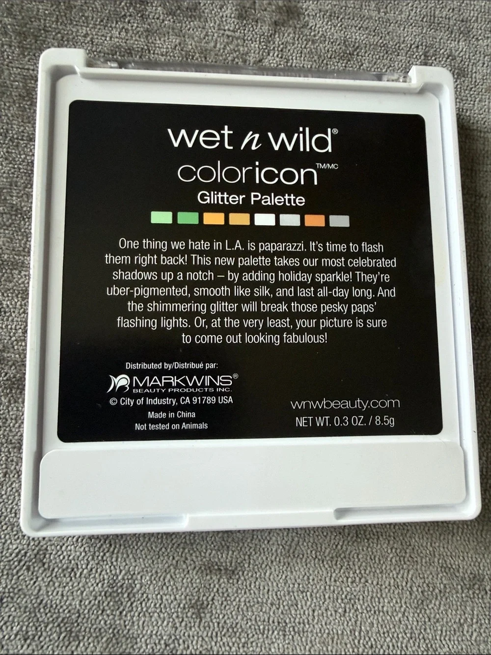 wet n wild Glitter Eyeshadow Palette — Green, Gold, Bronze, Silver